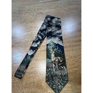 Reed St. James Deer Wildlife Nature Hunting Novelty Necktie Made In USA